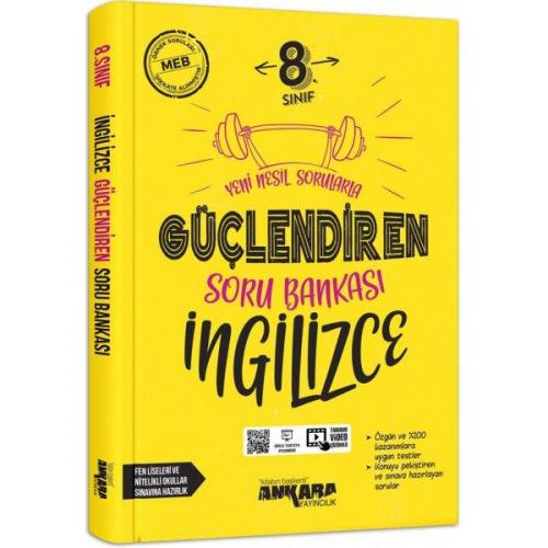 ANKARA 8.Sınıf GÜÇLENDİREN İNGİLİZCE Soru Bankası