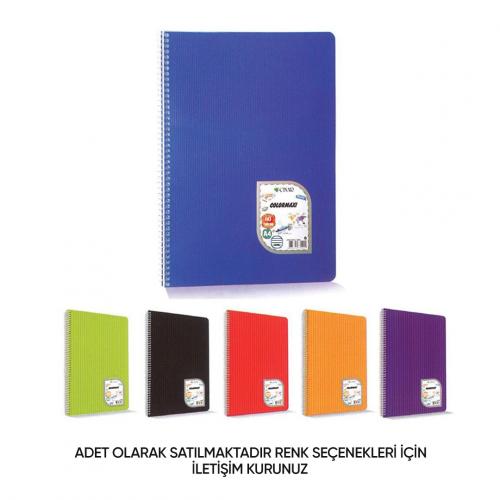 ÇINAR SPR.A4 60yp.PP KAPAK COLORMAXI DEFTER Çizgili