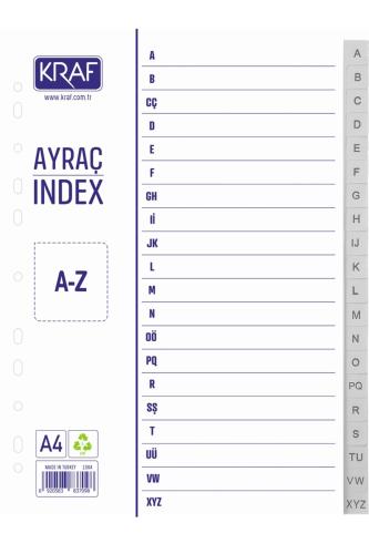 KRAF SEPARATÖR AYRAÇ İNDEX A-Z 1004