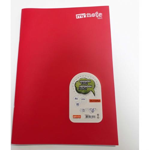 mynote TEXT A4 80yp./1 PP KAPAK DEFTER ÇizgiLİ