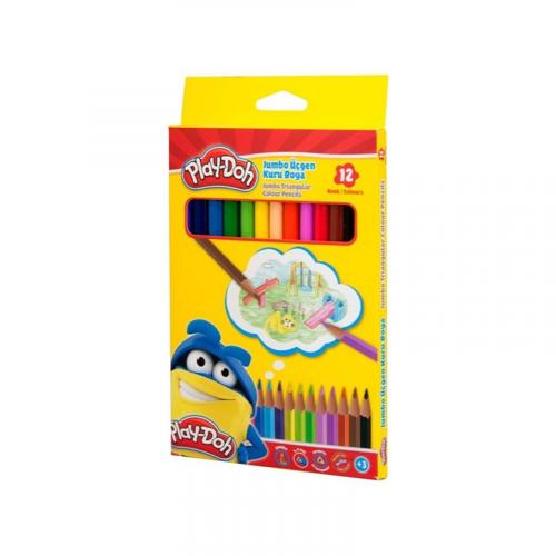 PLAY-DOH KURUBOYA JUMBO ÜÇGEN 12 Renk