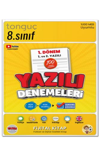 TONGUÇ 8.Sınıf YAZILI DENEMELERİ 1. DÖNEM 1.ve 2.YAZILI