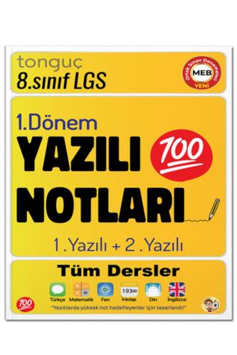 TONGUÇ 8.Sınıf YAZILI NOTLARI 1. DÖNEM 1. ve 2. YAZILI